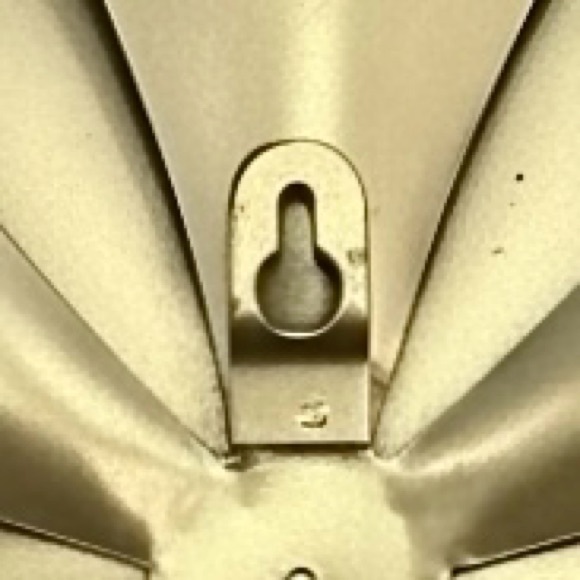 Hand Crafted Metal Flower Wall Decor 13” Courtly Check and Rosy Check - Picture 4 of 9